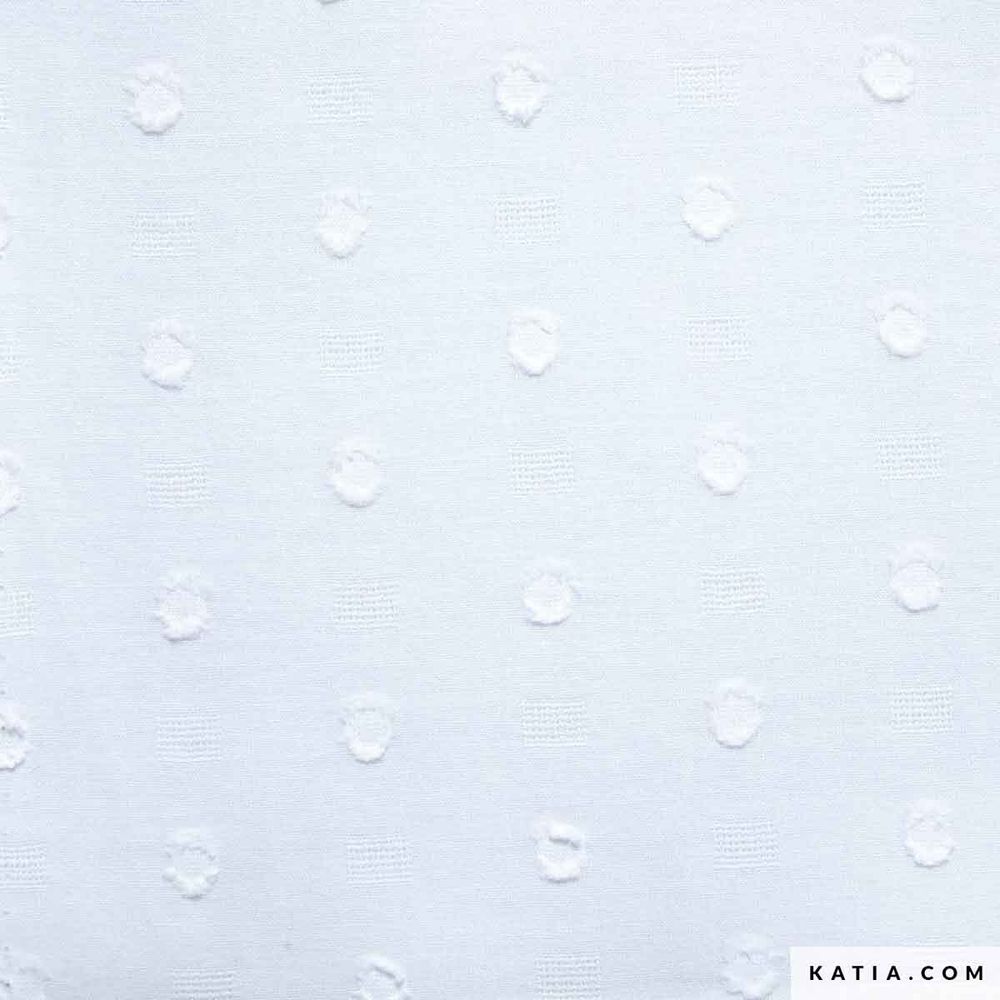 Ткань для пэчворка Katia Plumeti Retro Dots Cotton 145 см, 70 г/м², 2075.1, 10 метров