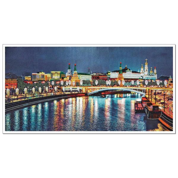 Набор для вышивания нитками Нова Слобода, Любимый город 30х60 см