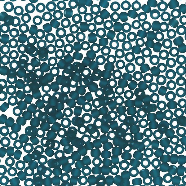 Бисер Toho 11/0 круглый (2.2 мм), 25 г (5х5 г), 0007BDF морская волна матовая