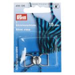 Пряжка-застежка для бикини металл 15.0 мм, 1 шт, под никель, Prym 416126