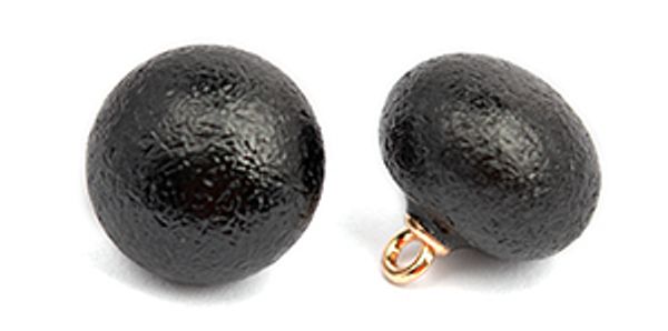 Пуговицы на ножке пластик A1008 цв.002 черный 20L-12,5мм, 40 шт