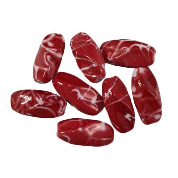 Бусины пластик 30х15 мм, 8 шт, Astra&Craft, 5-30