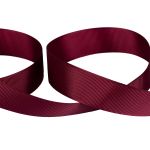 Лента репсовая (в рубчик) 25.0 мм / 45.5 метра, 054 бордовый, Gamma GR-25