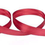 Косая бейка атласная 15 мм / 132±1 метра, В067 малиновый, NGK-15P