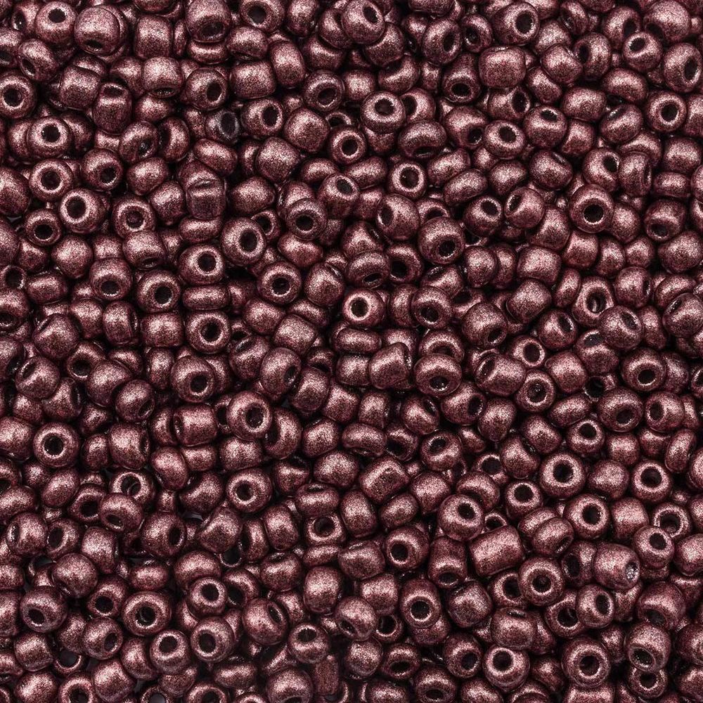 Бисер Astra&Craft 11/0 (2.1 мм), 200 г (10х20 г), цв. М904 коричневый/непрозрачный, матовый