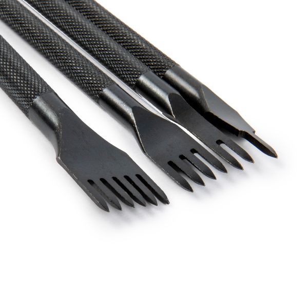 Пробойники для кожи строчные, набор (ромбовидные зубцы) для кожи, ромб, шаг 3 мм, Промысел, LT-024