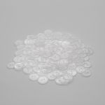 Пуговицы 2 прокола 36L (прозрачный), 0310-2837F, 144 шт