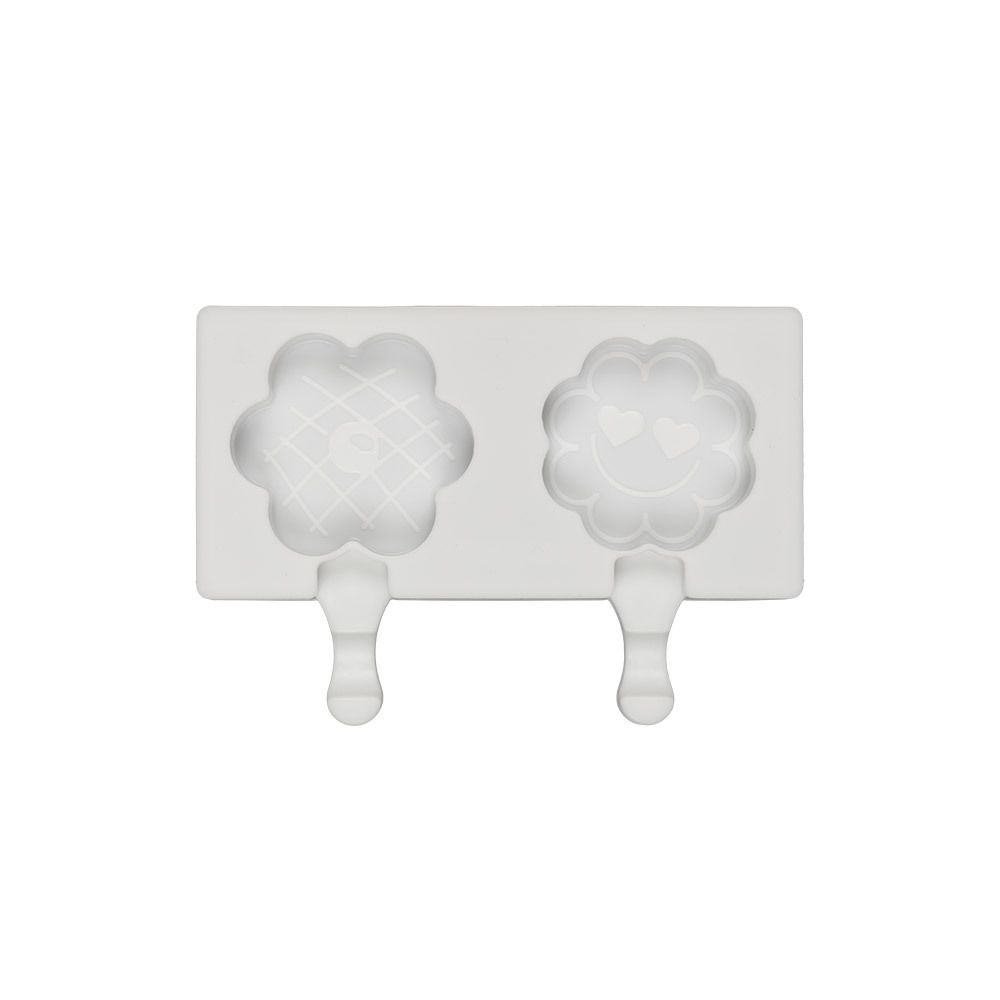 Форма силиконовая для мороженого ⌀7 см, 18.7х13х2.4 см, Цветы -2 ячейки, S-Chief SPC-0401