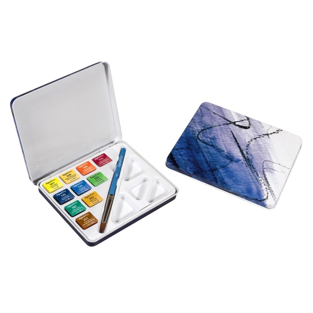 Краска акварель набор Aquafine TRAVEL 10 цв, Daler Rowney 131900910