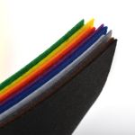 Фетр листовой жесткий 1.0 мм 20х30 см, HA1, уп. 10 листов, цв. ассорти