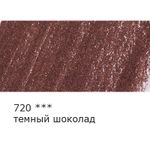 Карандаш цветной заточенный, 6 шт, 720 темный шоколад, Vista-Artista INTENSE VICP