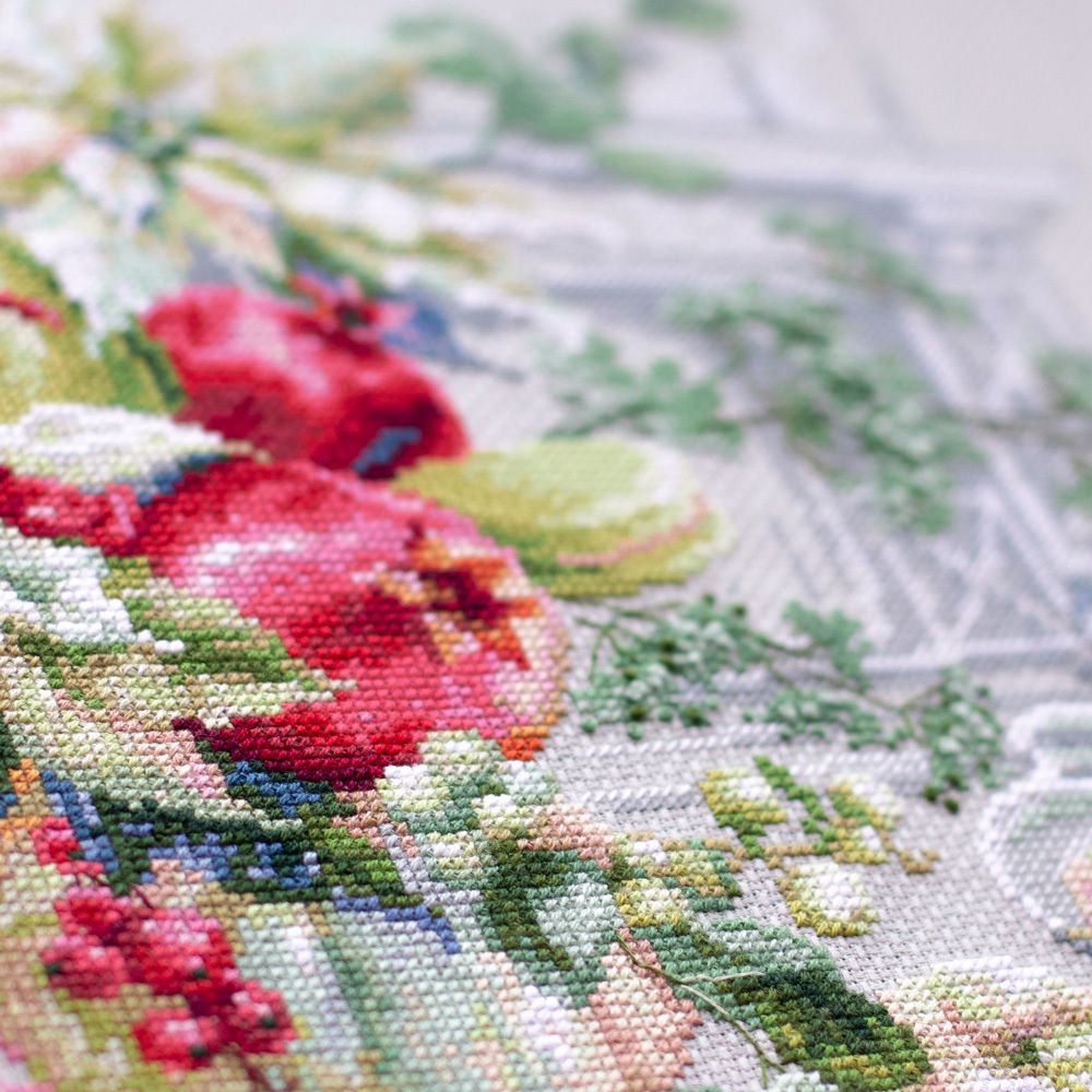 Набор для вышивания нитками Чудесная игла, Зимняя импровизация, 32х25 см