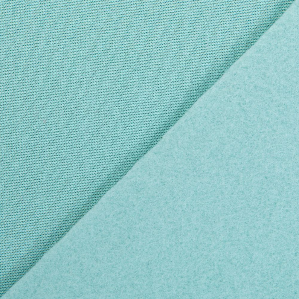 Футер 2-нитка с начесом 275 г/м², 150х180±5 см, бирюзовый/turquoise, Gamma DBKTN