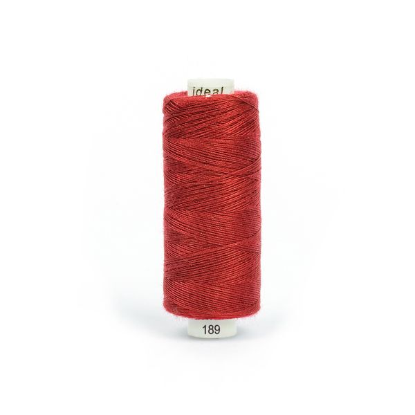 Нитки швейные бытовые Ideal 40/2, 366 м / 10 кат., 189 бордовый
