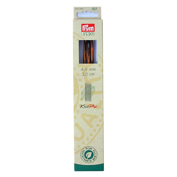 Спицы чулочные ⌀4.5 мм, 20 см, 5 шт, Prym Natural 223165