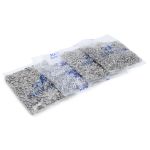 Кнопка рубашечная (джерси) открытая ⌀9.5 мм, ≈1440 шт, МЕТАЛЛ, эмаль, 101 белый глянцевый, NEW STAR