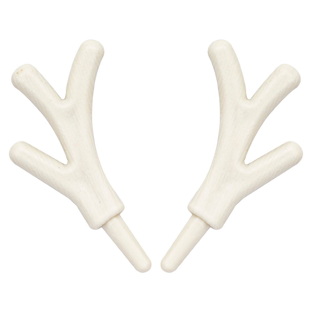 Оленьи рожки 5смх4см, пластик, уп/1пара, белый