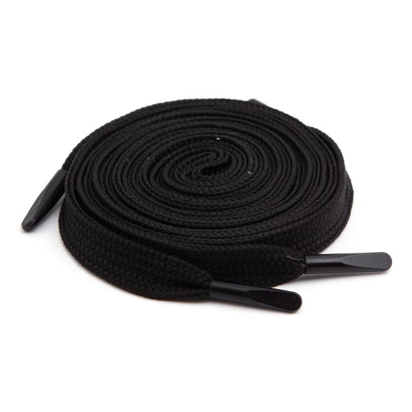 Шнурки плоские с металлическим наконечником 10.0 мм / 100см, 2 шт/упак (черный), 6220-0134