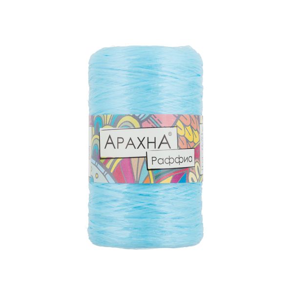 Пряжа Arachna Raffia / уп.5 мот. по 50г, 200м, 25 голубой