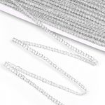 Тесьма отделочная 5 мм, 919 цв.серебро уп.45.7м