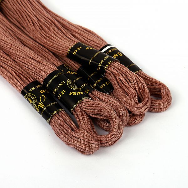 Мулине ПНК им.Кирова цв.6504 серо-бежевый, 24 мотка по 8 метров