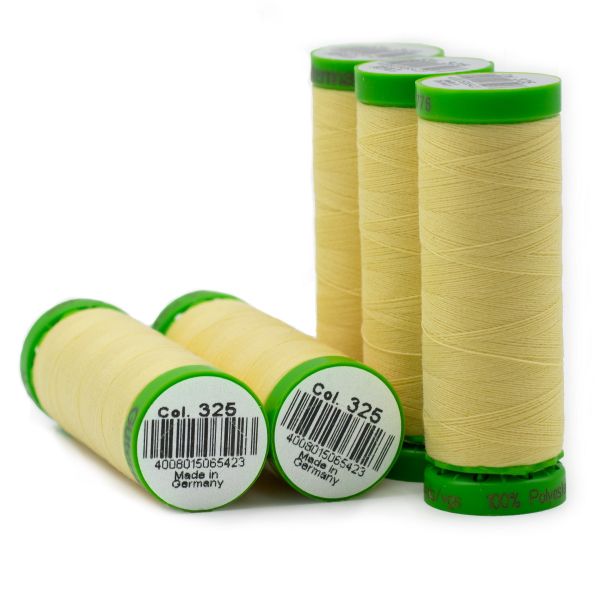 Нитки для тонких тканей Gutermann Extra Fine 150, 200м, 325 шампань, 5 катушек