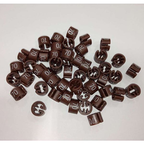 Размерник на вешалку (70 коричневый), 50 шт