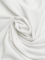 Штапель 110 г/м², 145 см / 2 метра, TBY-Vi-30-01.2, цв.01 белый