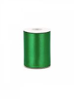 Лента атласная 1-сторонняя 100.0 мм / 22.5±1 метра, 3042 зеленый, Magic4Hobby