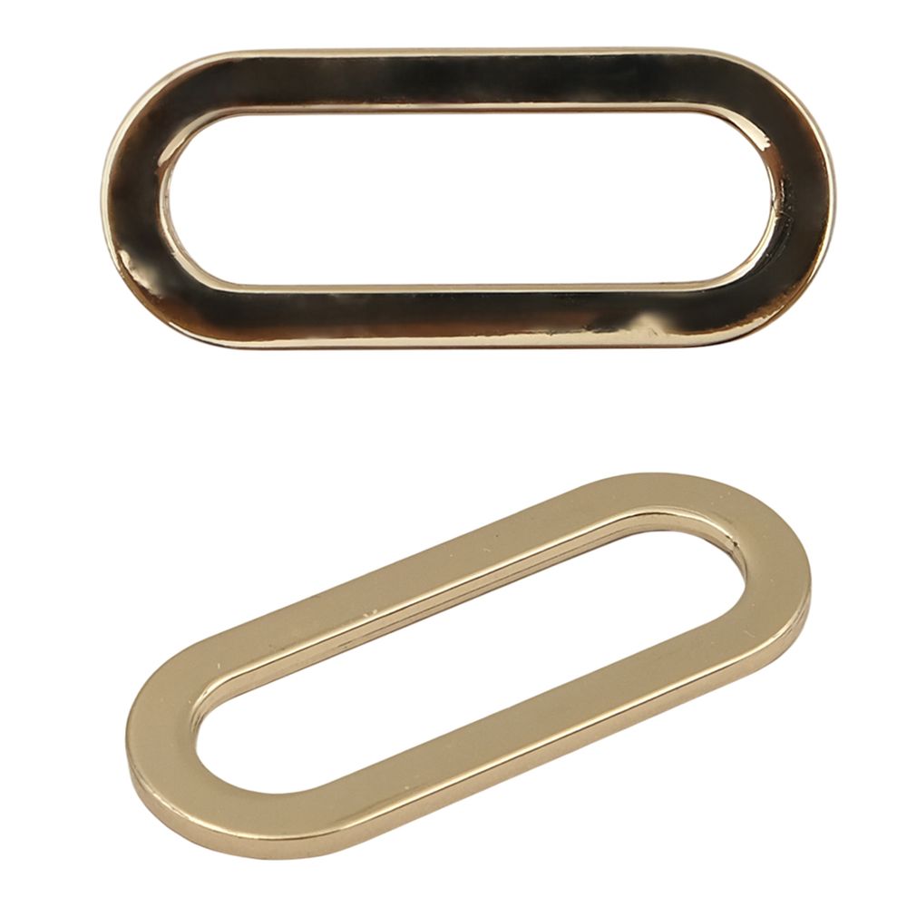 Рамка овальная металл 40 мм, золото, ГНУ13818, 10 шт