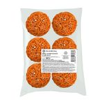 Шары декоративные из ротанга 9 см, 6 шт, №10 оранжевый, Blumentag BRF-9
