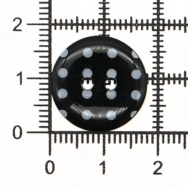 Пуговицы детские Горошек 28L (990 черно-белый) Q7125-FSS, 72 шт