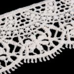 Кружево гипюр (плетёное) 45 мм / 3 метра, матовое, 571 молочный