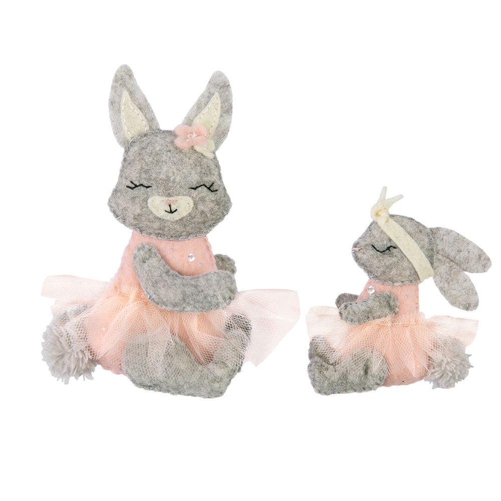 Набор для шитья игрушки Лапочки-зайки 10 см, Miadolla TF-0409