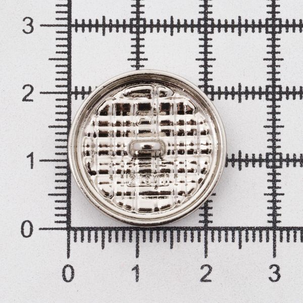 Пуговицы на ножке 36L=23 мм, металл, Silver (серебристый), 10 шт, MP06