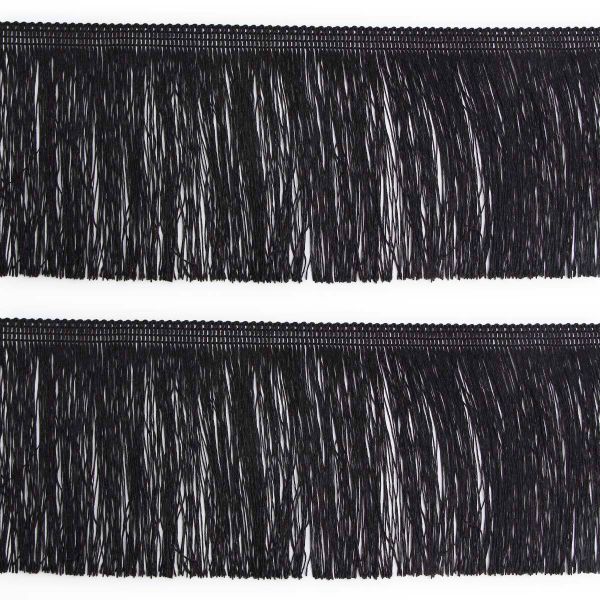 Бахрома отделочная широкая 120.0 мм / 25 метров, 580 черный