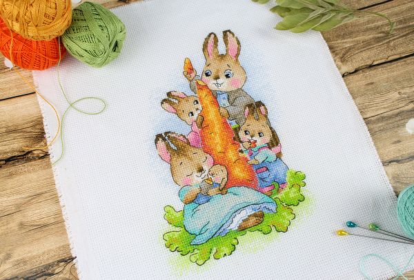 Набор для вышивания нитками МП Студия М-766, На пикнике, 20х14 см