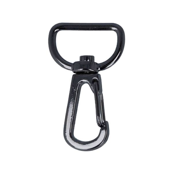 Карабин металл 20.0 мм (40х24 мм), 10 шт, 06 черн.никель, Gamma GH 103/20/10