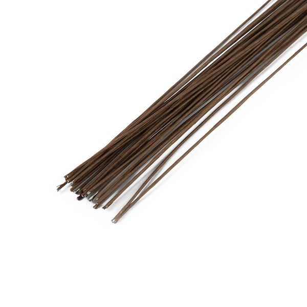 Проволока флористическая в оплетке ⌀0.7 мм, 5х30 шт, 40 см, 03 коричневый, Blumentag FIW-0.7