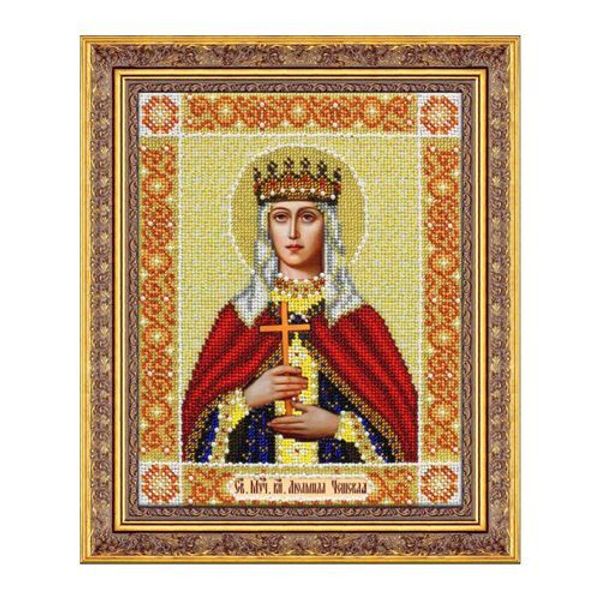 Набор для вышивания бисером Паутинка, Св. Муч. княжна Людмила Чешская, 20х25 см