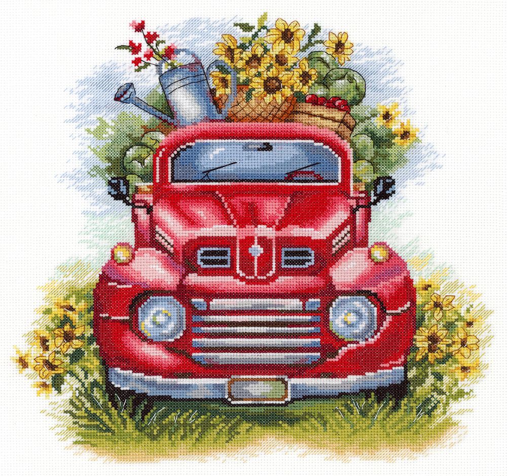 Набор для вышивания нитками МП Студия НВ-874, Урожайные поля, 25х26 см