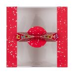 Коробка для мини-торта 14х14х8 см, №2 Новогодний снегопад, S-Chief, CBC-029