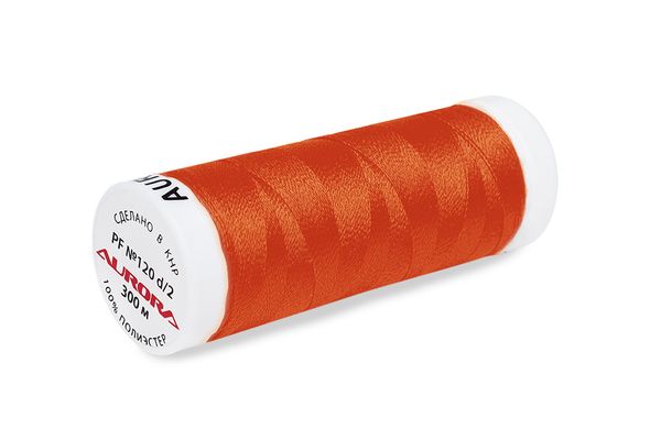 Нитки для креативных работ Aurora №120, 300 м, цв. PF755, 5 катушек