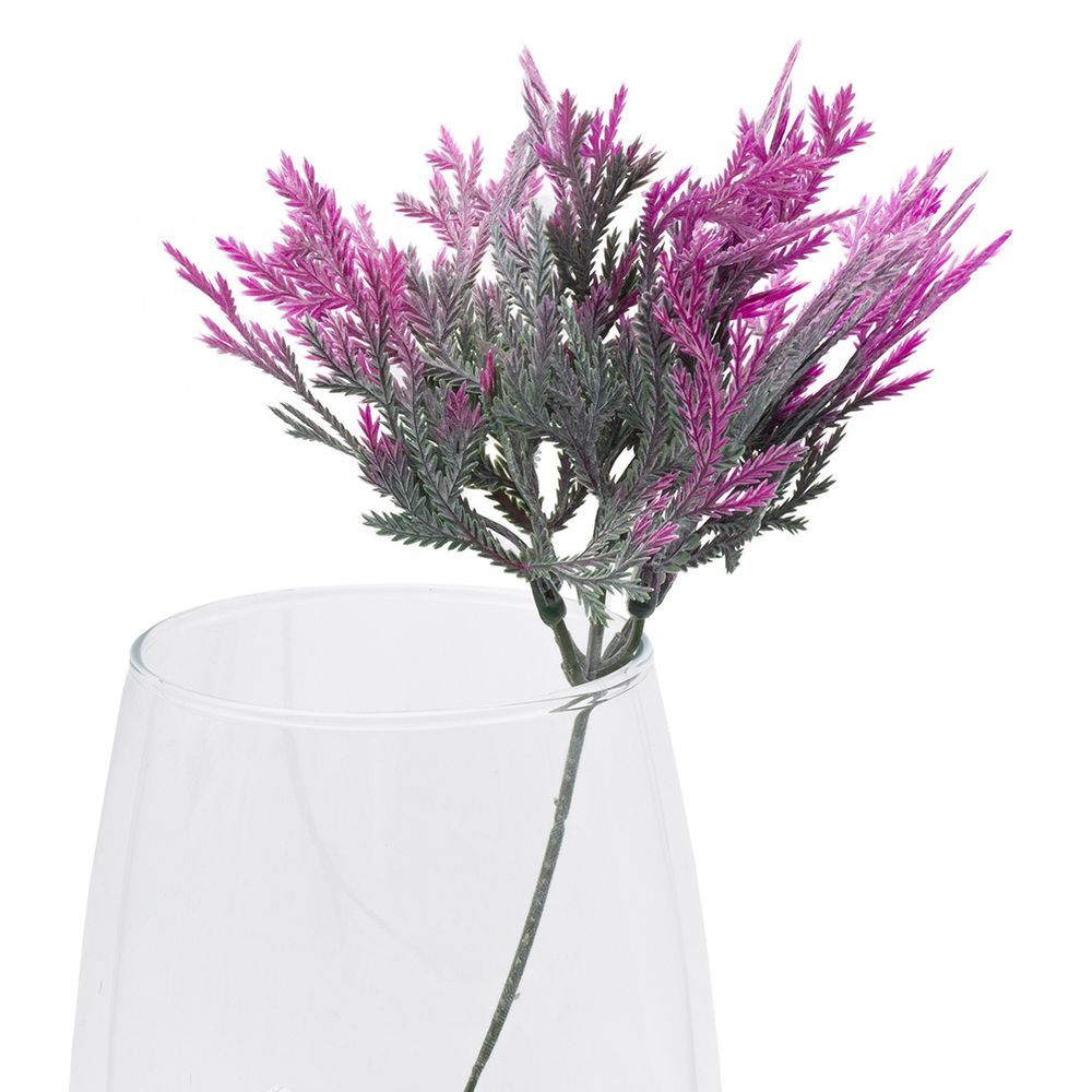 Веточка для декора пластик, 20см, сиреневая, 24649-1