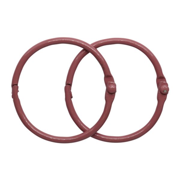 Кольца для альбомов 3,5см, уп/2 шт, темно-розовый