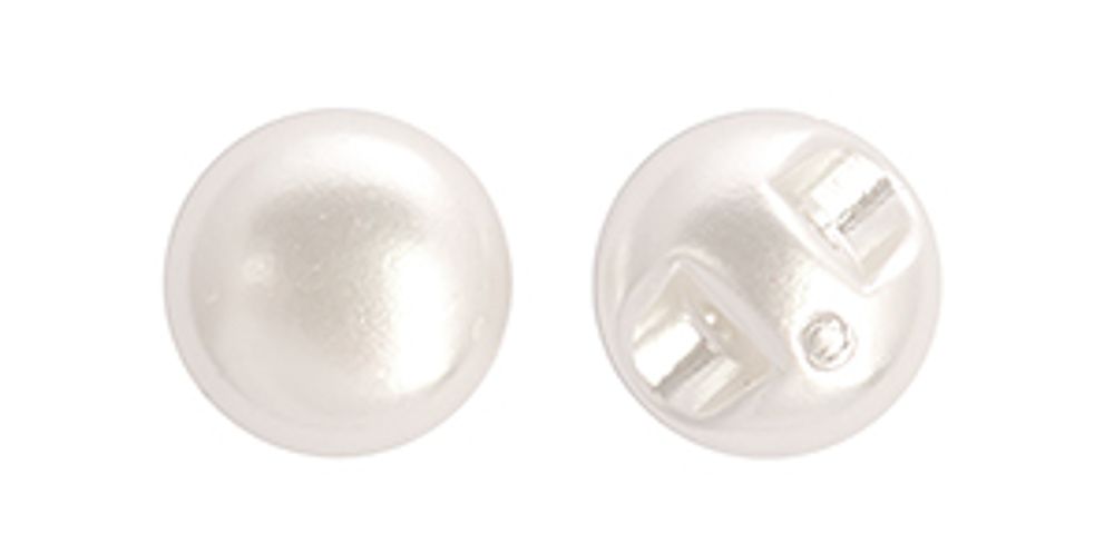 Пуговицы на ножке пластик A1004 цв.001 белый 16L-10мм, 50 шт