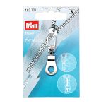 Пуллер для молнии люверс, металл, серебристый, Prym, 1 шт