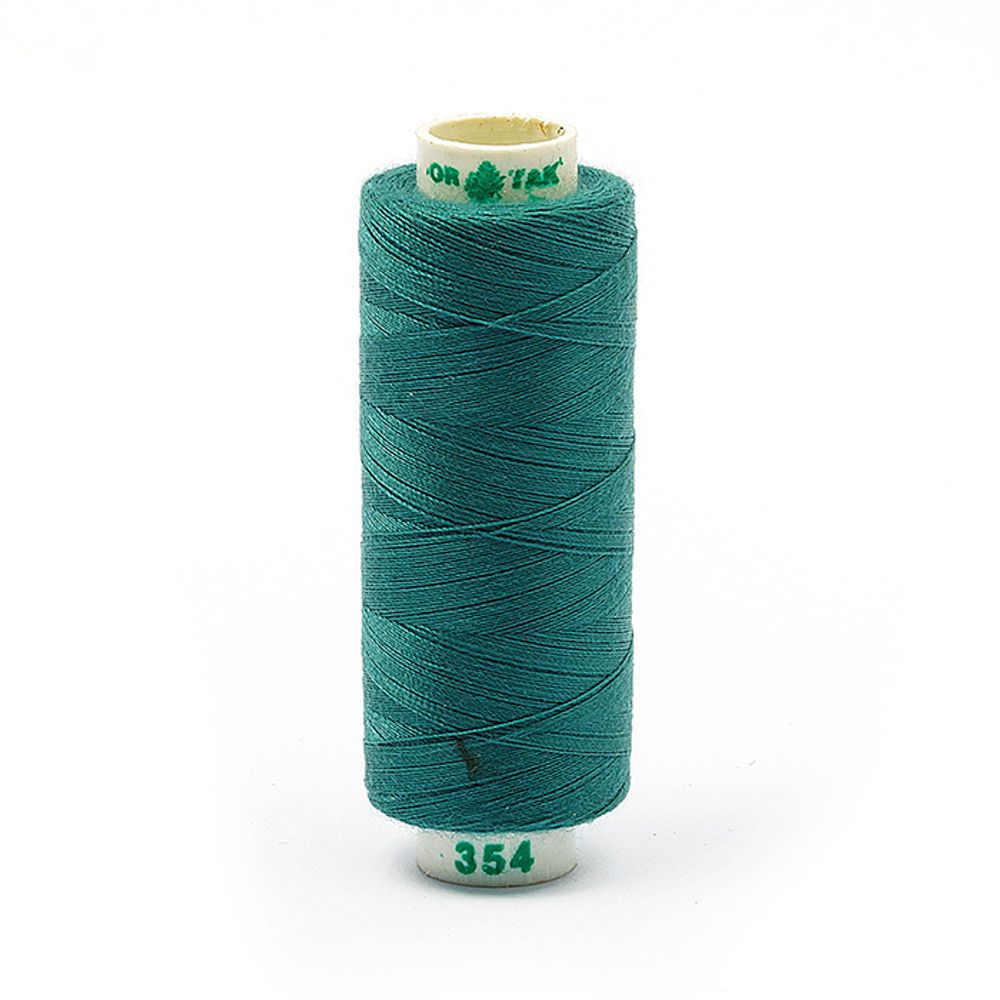 Нитки швейные бытовые Dor Tak 40/2, 366 м / 10 кат., 354 бирюзовый