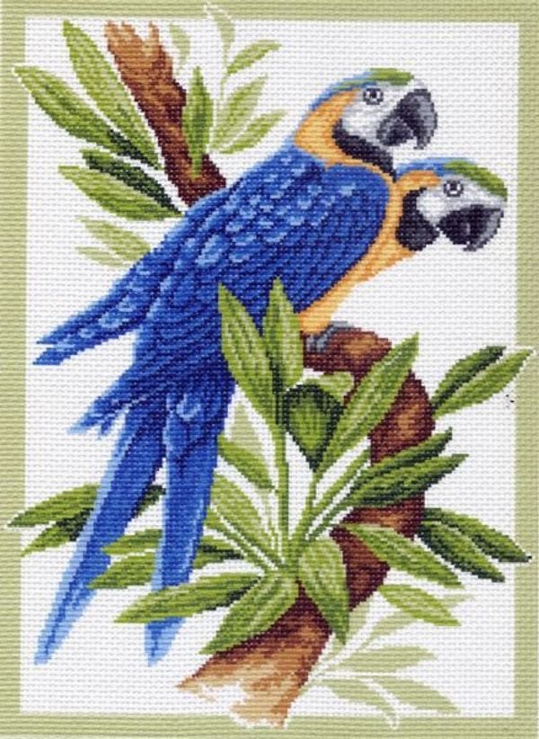 Рисунок для вышивания Матренин Посад (канва), 37х49 -0675 Сине-желтый Ара