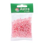 Бусины пластик (жемчуг) 3х6 мм, 15 г, Astra&Craft (розовый), 4AR293/294